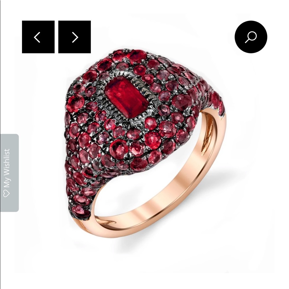Shay jewelry ruby pinky ring